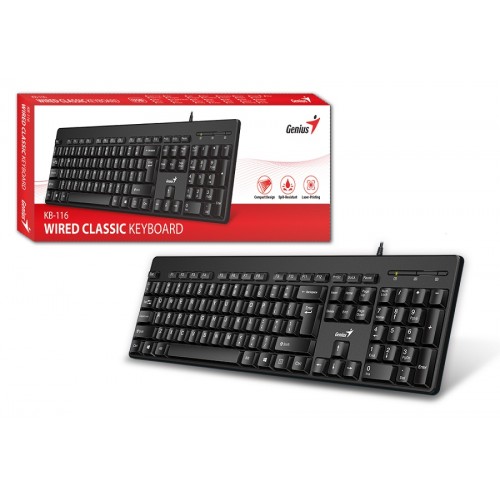 Genius KB-116, BLK, US