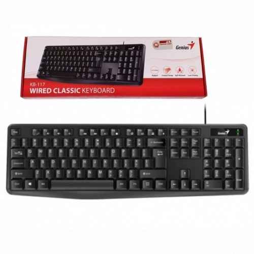 Genius KB-117,US,USB, BLK