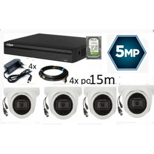 Dahua SET-03 * 4 kamere AUDIO!!! 5 mpx + DVR FULL HD 2TB