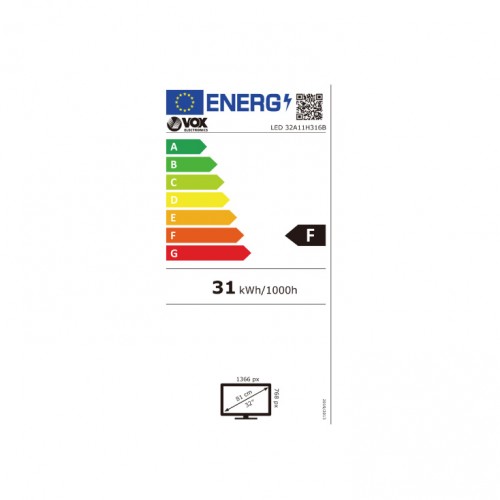 VOX smart TV 32" VOX-32A11H316B