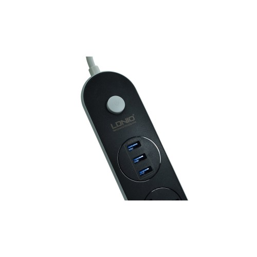 Produzni kabl LDNIO SC3301 3 EU Plug + 3 USB Plug 1.6 Black