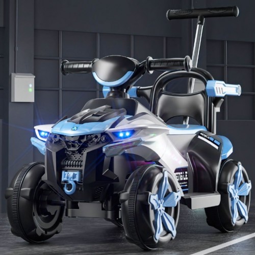 Auto na Akumulator  za decu sa drškom (6V) SM-24306 plavi