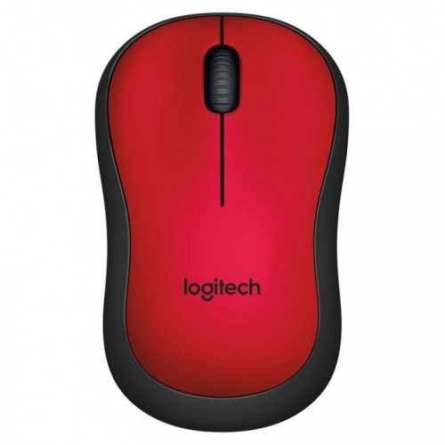 Logitech M220 Silent Mouse for Wireless, Noiseless Productivity, Red