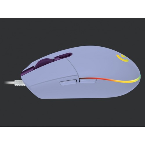 Logitech G102 Lightsync Gaming Wired Mouse, Lilac USB