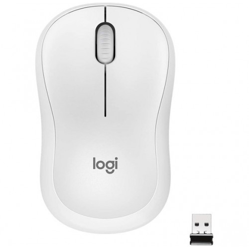 Logitech M220 Silent Mouse for Wireless, Noiseless Productivity, White