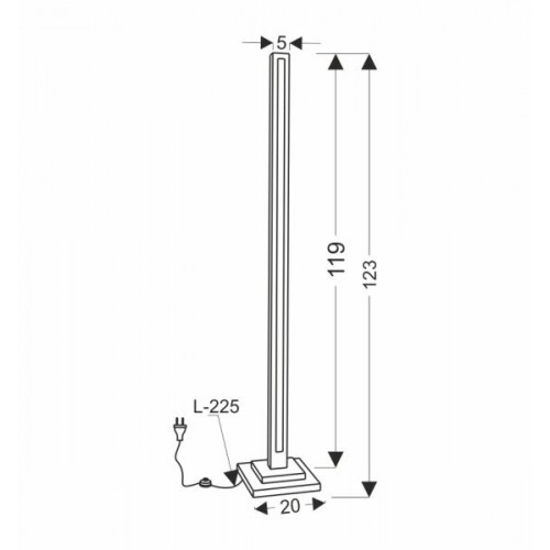 Alset Podna Lampa 2 1x18W LED 4000