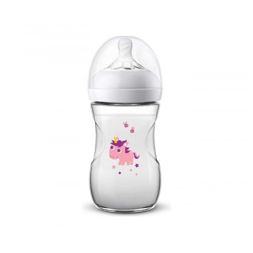 Flašica za bebe Avent natural 260ml unicorn