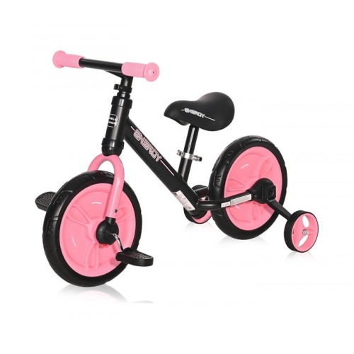 Dečiji bicikl balance bike Lorelli energy 2in1 black&pink
