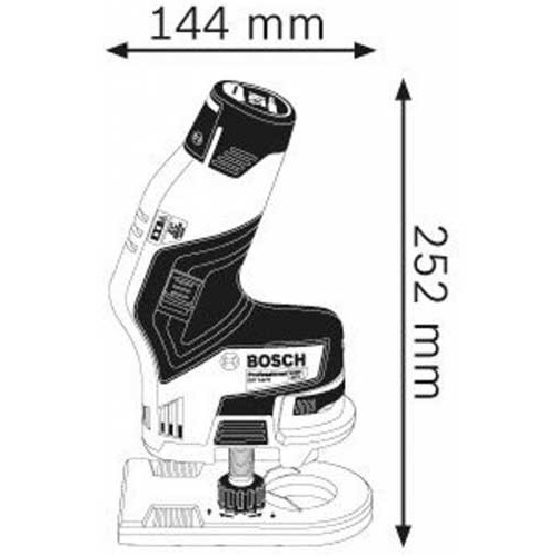 Akumulatorska glodalica za ivice GKF 12V-8 Professional