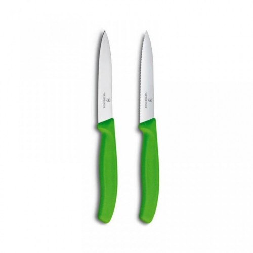 Victorinox kuhinjski nož set reckavi+ravni zeleni