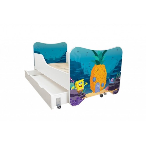 Dečiji krevet 160X80Cm happy kitty sundjer bob 74019 Fioka 
