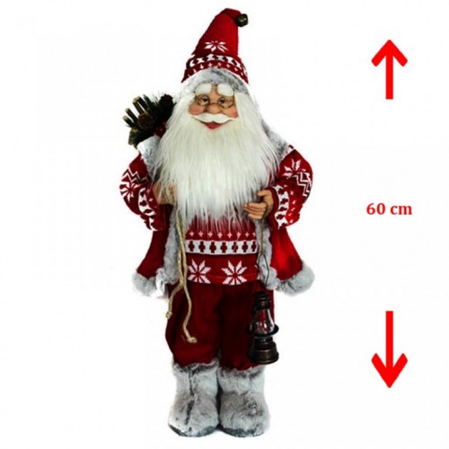 Deda Mraz Deco Santa 60cm crveni