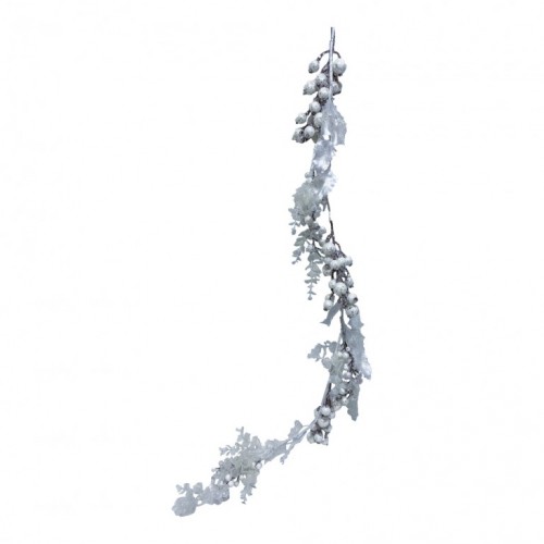Sprig, novogodišnja grana, bela, 130cm