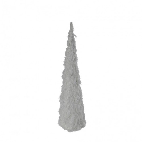 Plush cone jelka plišana bela LED 60cm