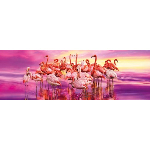 Clementoni puzle Ples flamingosa Panorama 1000 delova