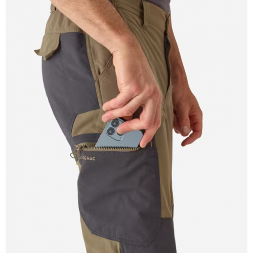 Braon izdržljive i prozračne pantalone 520 smedja/siva 