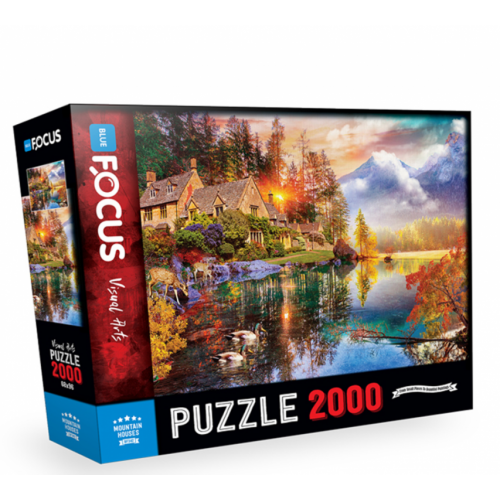 Puzzle 2000 pcs mountain houses 
