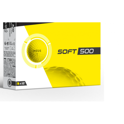 Loptice za golf soft 500 Žute