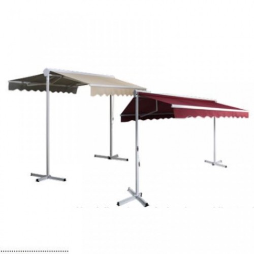 Aluminijumska profesionalna mobilna tenda 350x300 cm bordo