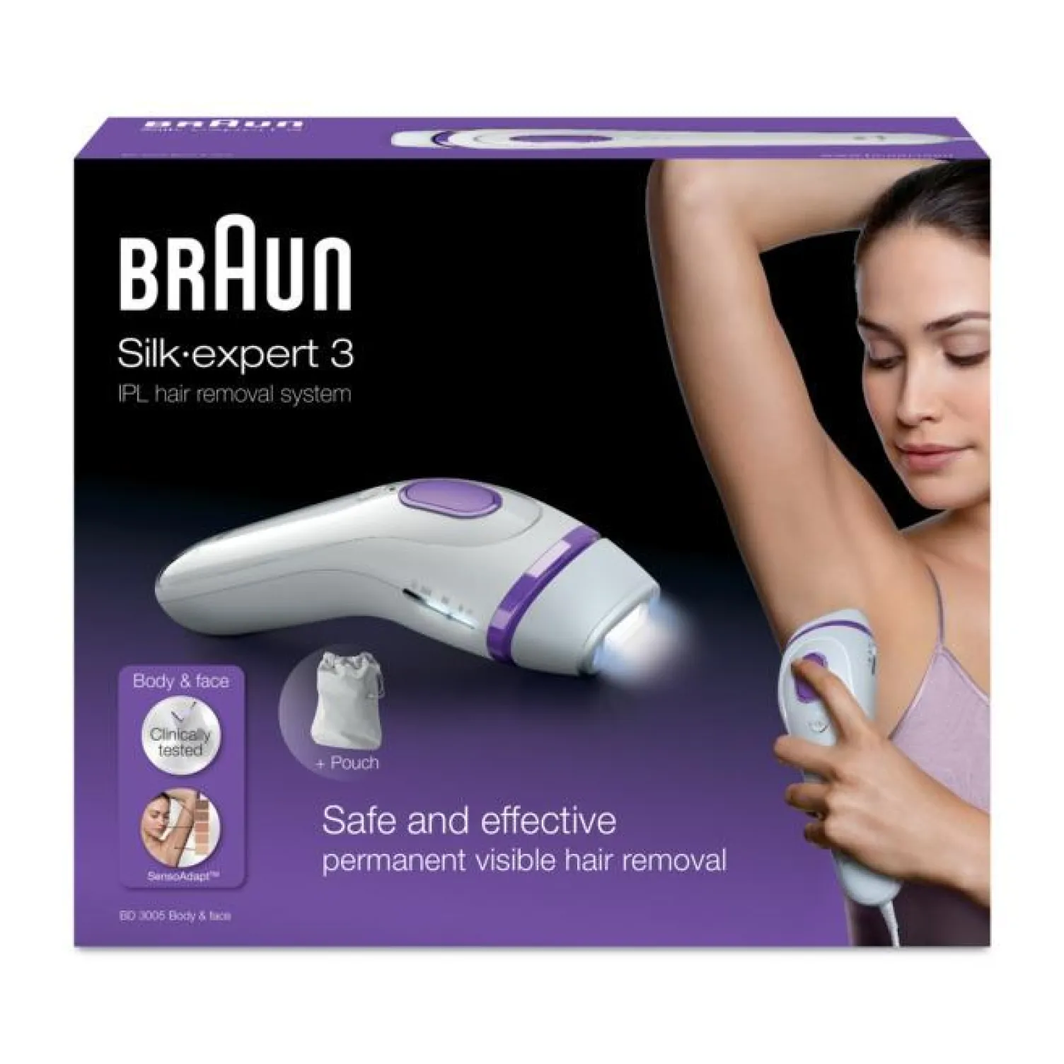 Aparat za trajnu epilaciju Braun Silkexpert IPL BD 3005 Olimp Sport