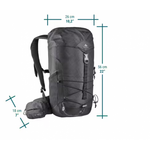 Quechua ranac za planinarenje 20L Siva