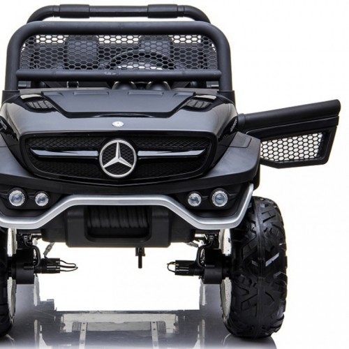 Autić na akumulator Mercedes Unimog 4x4 licencirani dvosed crni