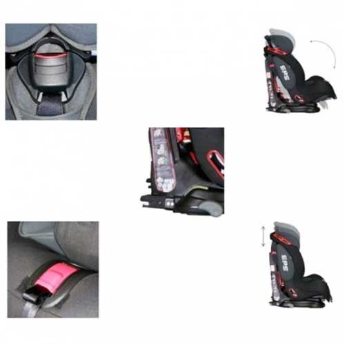 Auto Sedište Titan SPS Isofix Black Leather 