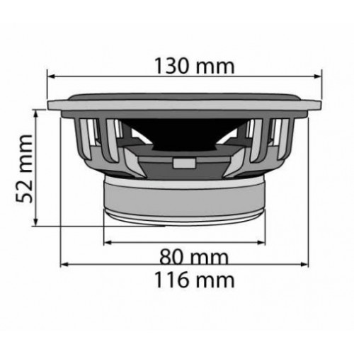 Auto zvučnici 130mm 2x75W CX504 SAL slika 2