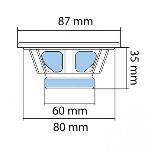 Auto zvučnici 87mm 2x35W