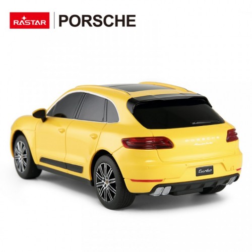 Automobil RC Rastar Porsche Macan Turbo 1:24 žuti