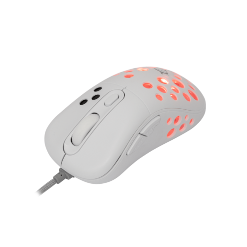 White Shark GM 5013 AZRAEL Gejming miš 12800 DPI Beli