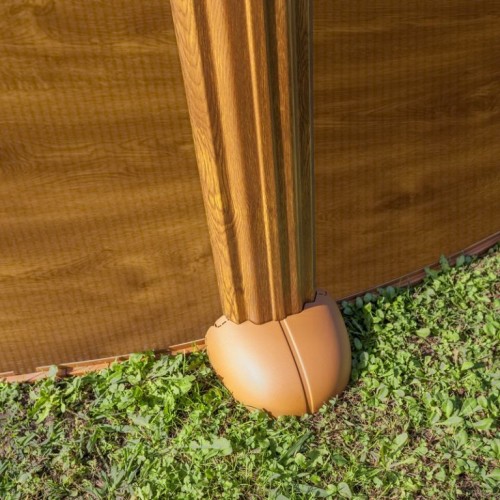 GRE ovalni montažni bazen Mauritius Wood SET 500x300x132cm