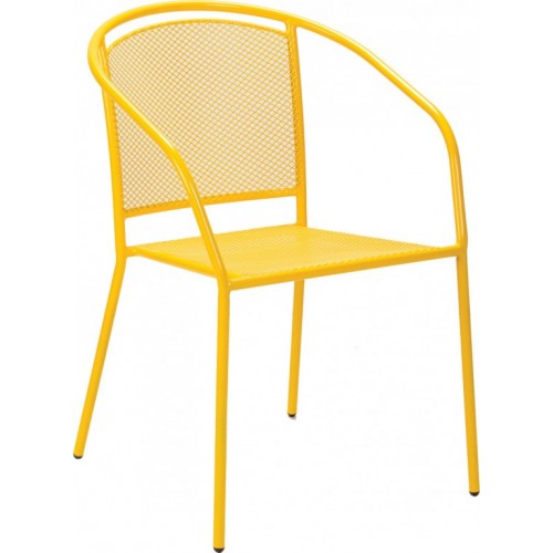 Baštenska garnitura Bora žuta 4 stolica i sto