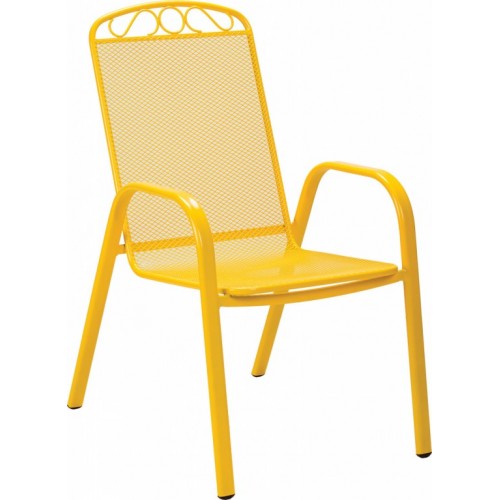 Baštenska Garnitura Melfi - 6 stolica i sto žuta