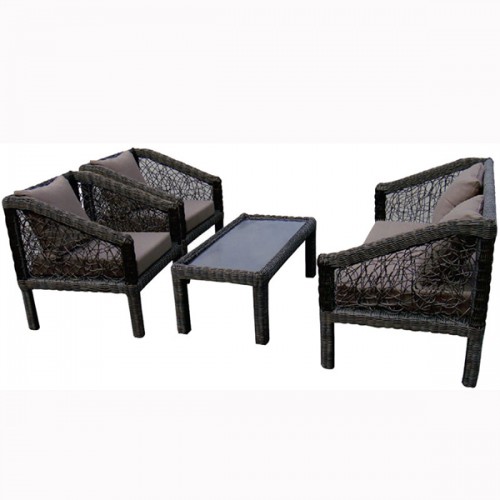 Baštenska garnitura Picaso sofa set - braon