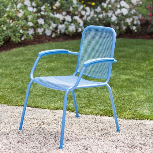Baštenska metalna stolica Lopo plava