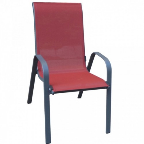 Baštenski set Sto i Dve crvene stolice