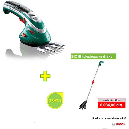 Akumulatorski baštenski trimer Bosch Isio III + POKLON