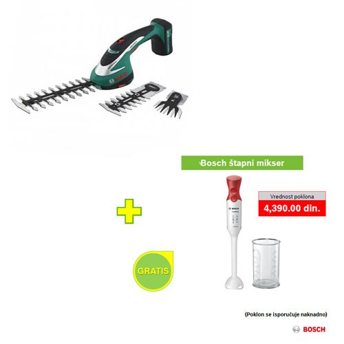 Bosch akumulatorski trimer za travu ASB 10,8 LI SET + POKLON