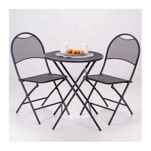 Baštenski set 2 stolice i metalni sto 