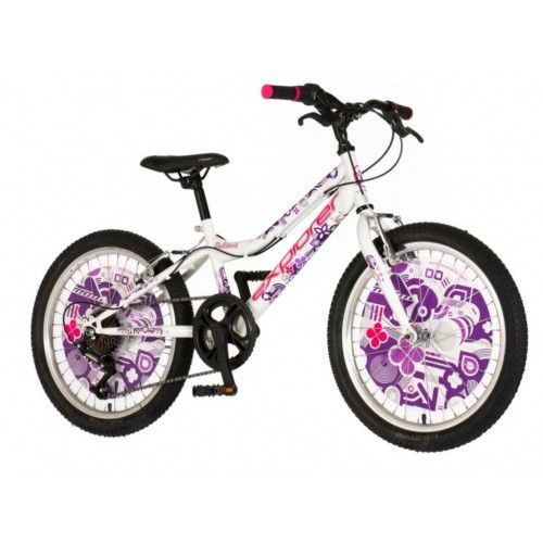 Kids bicikla explorer belo ljubičasta