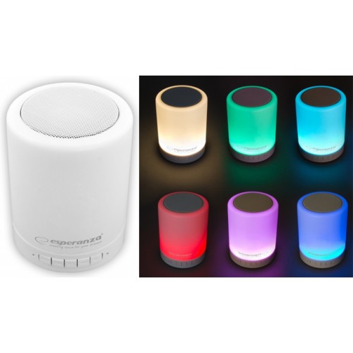 Bluetooth zvučnik Esperanza  sa RGB LED svetlom koje menja boje EP131