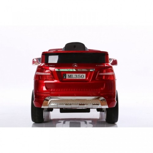 Auto na akumulator sa kožnim sedištem i mekim gumama Mercedes ML350 Licencirani - Crveni