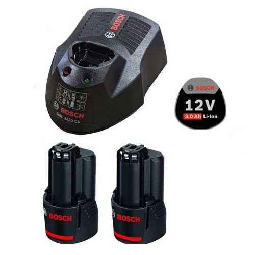 Bosch Starter set 2x GBA 12V 3.0Ah + GAL 1230 CV