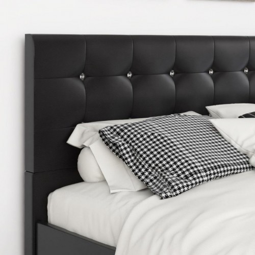 Versaj Bračni Krevet 216X164X108 cm - Crni