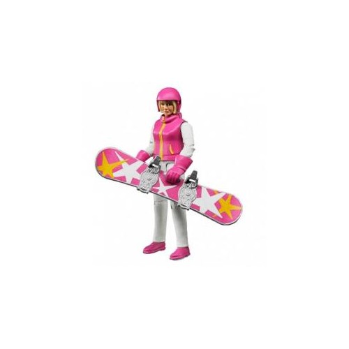 Bruder Figura žena na snowboard-u