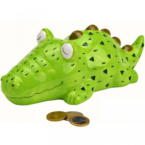 Kasica crocodile green 22x8x11 cm