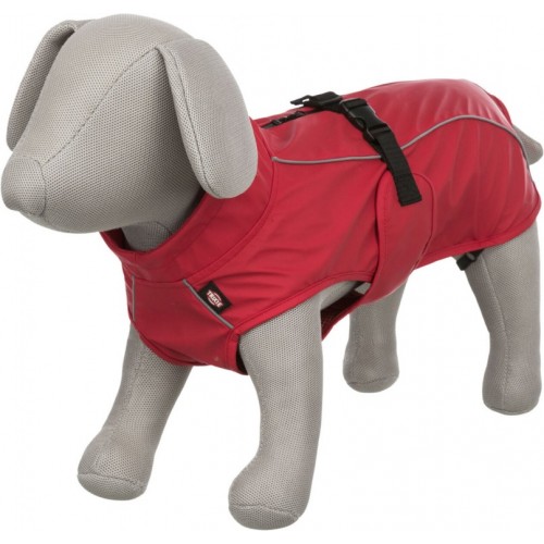 Kišni mantil za pse Vimy crvena leđa 30cm