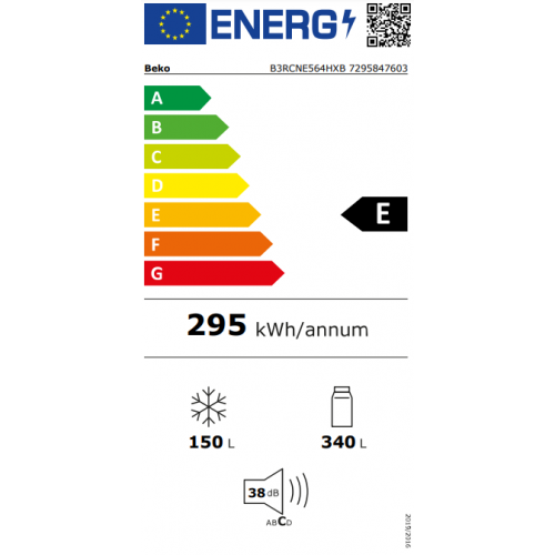 Kombinovani frižider BEKO B3RCNE564HXB