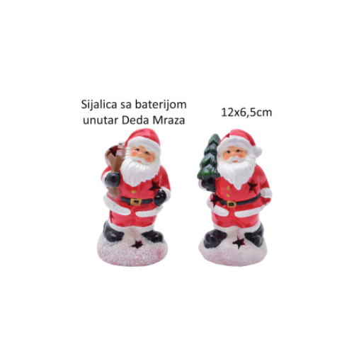 Novogodišnja dekorativna figura Deda Mraz
